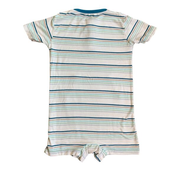 Kickee Pants Striped Shortie Romper - Picture 3 of 6